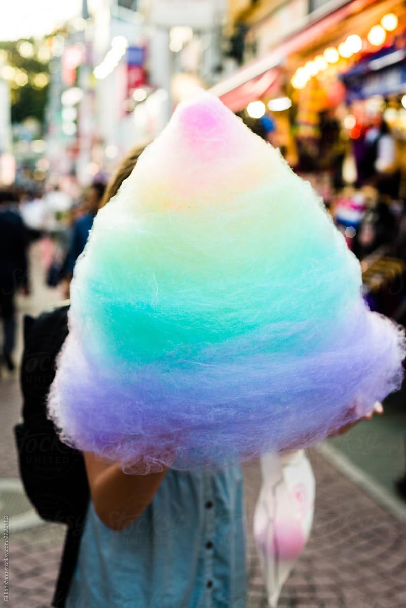 rainbow fairy floss by Gillian Vann, Cotton candy