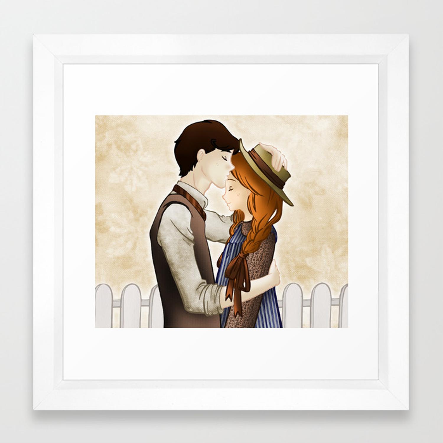 Anne Shirley and Gilbert Blythe Framed Art Print