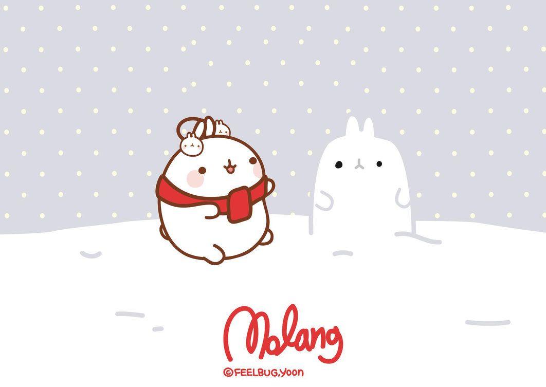 Wallpaper Navidad Molang by leyfzalley. Molang, Cute