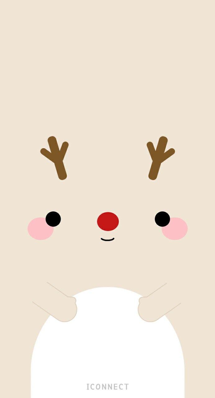 Reindeer. Xmas wallpaper, Christmas phone wallpaper