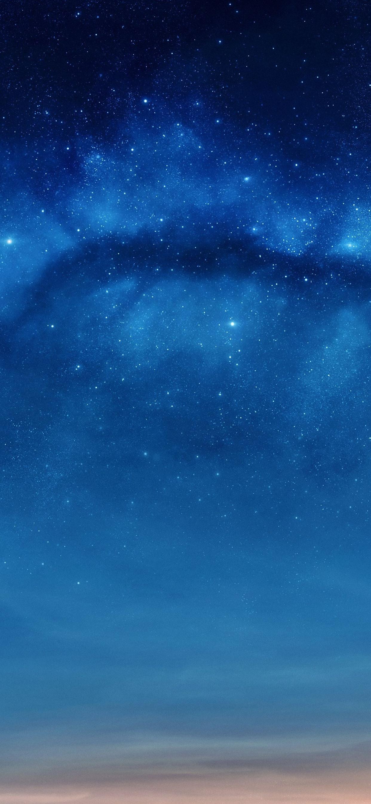 Stars, blue sky, night 1242x2688 iPhone XS Max wallpaper