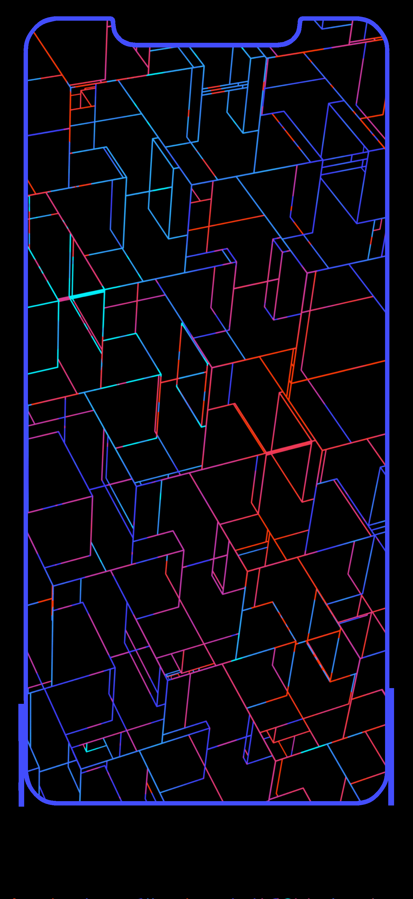 Cubeometry iPhone XS Max Wallpaper