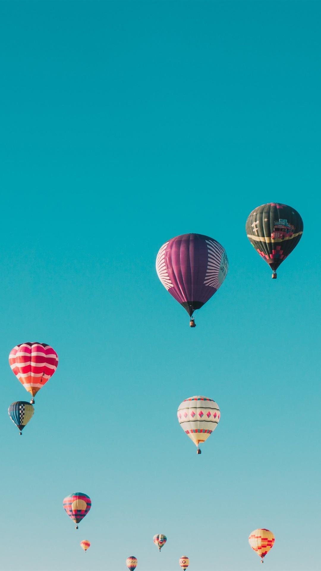Many Hot Air Balloons Flight, Sky, Colorful 1080x1920 IPhone 8 7 6