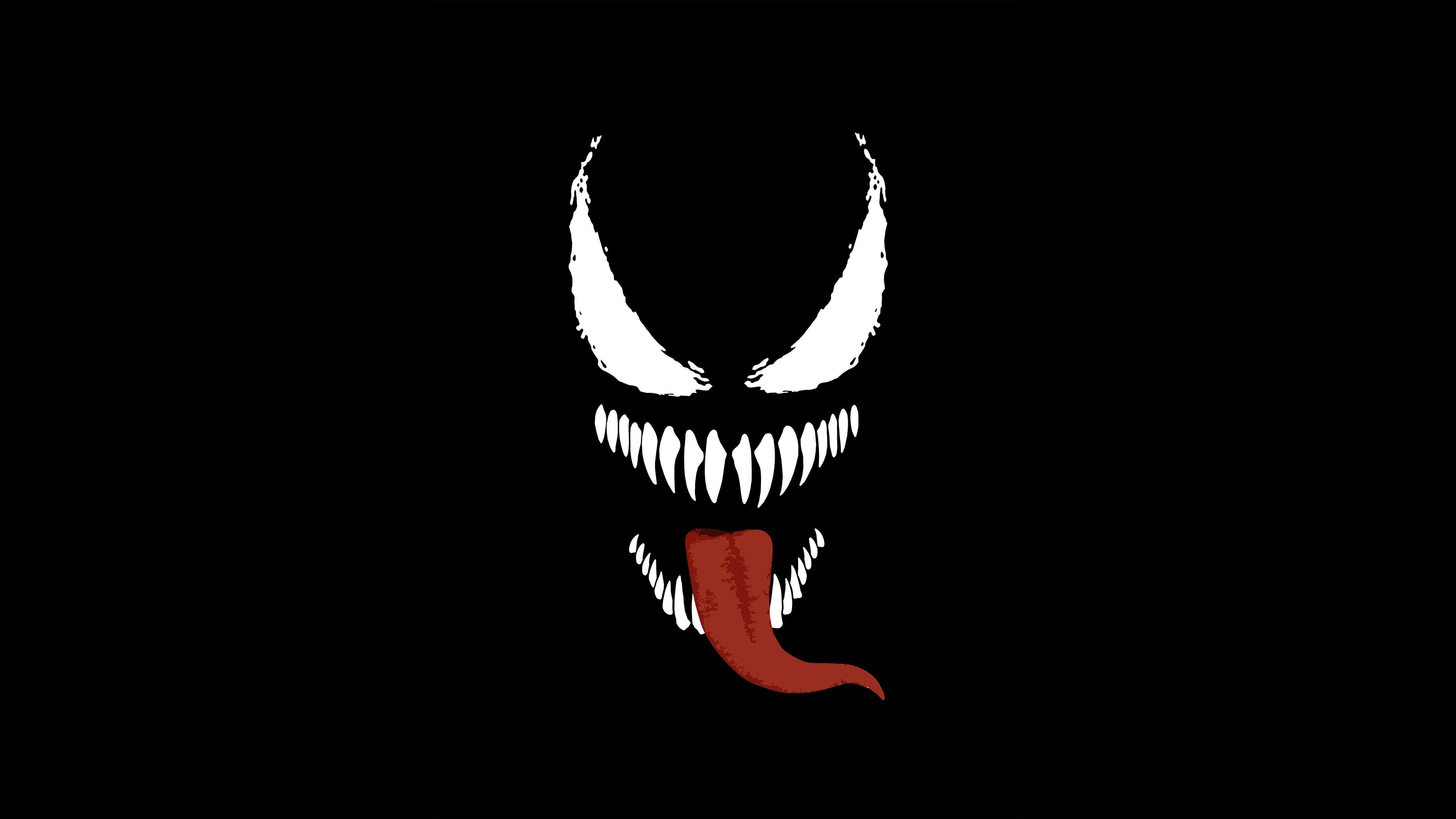 Download 4K Ultra HD Venom Face With Black Goo Wallpaper  Wallpaperscom