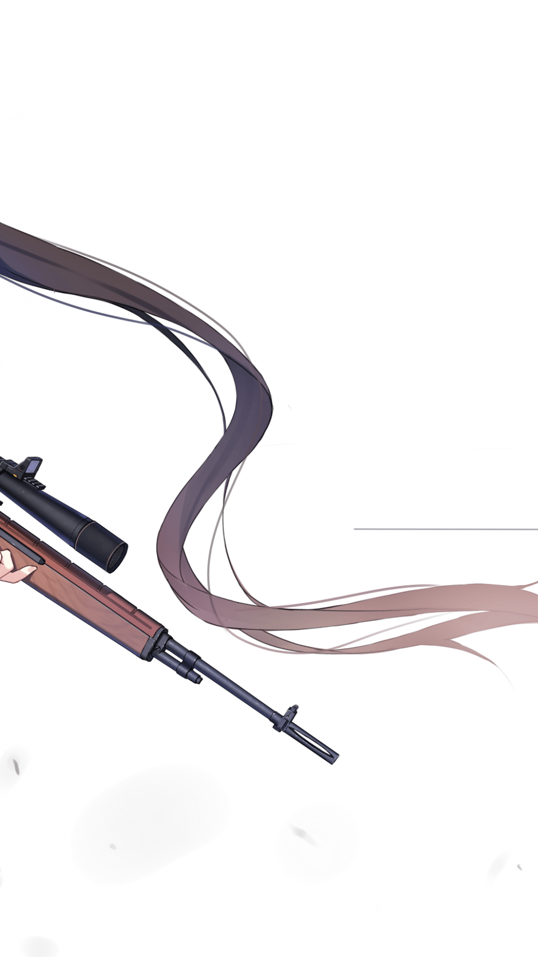 Download 1080x1920 Anime Girl, Sniper, M14 Marksman Rifle