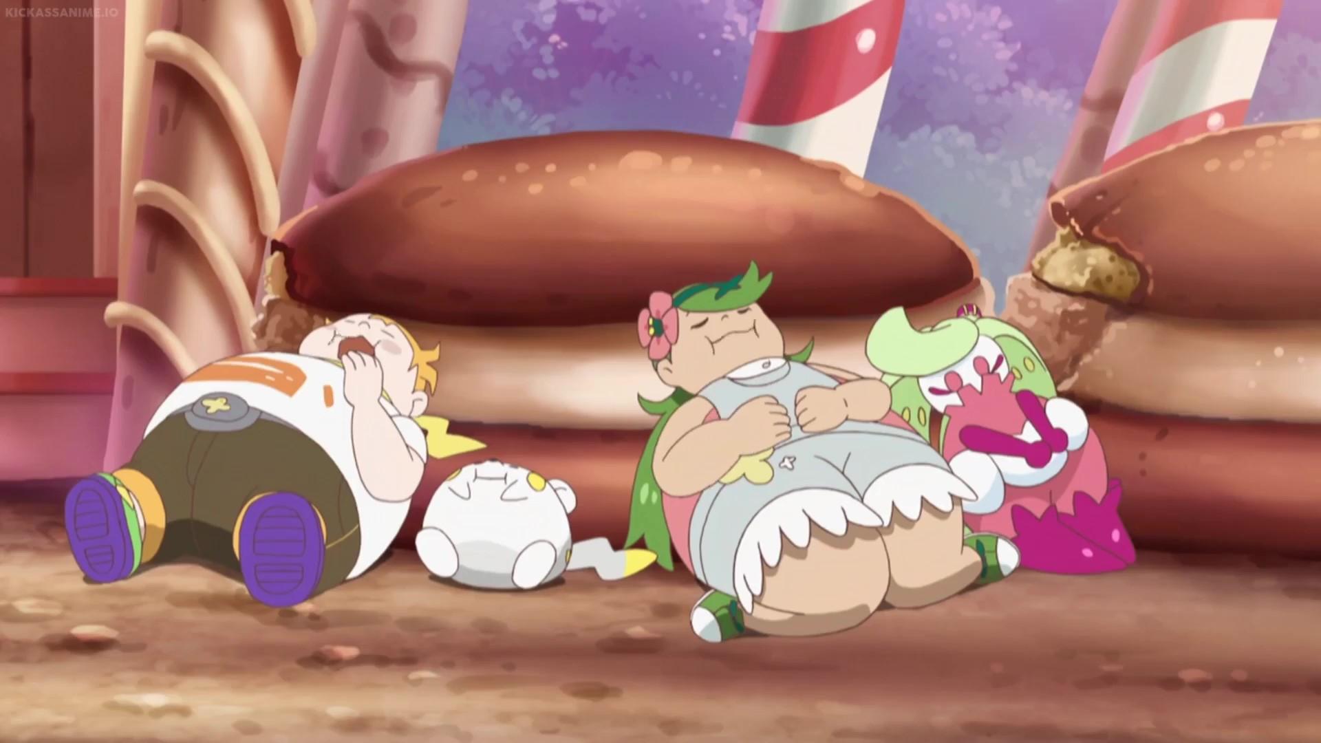 Chubby Mallow, Chubby Tsareena.Sophocles and Togedemaru