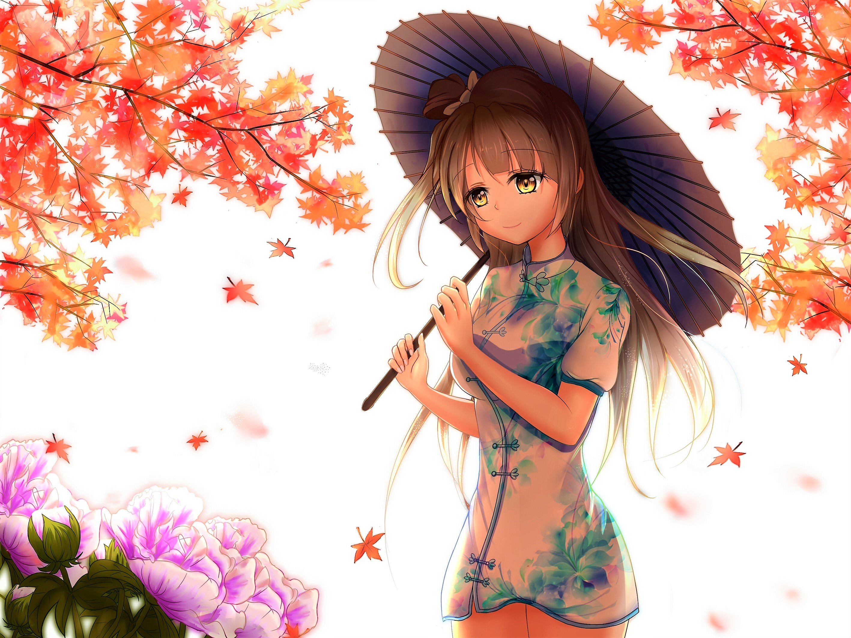 Autumn Anime Girl HD Wallpaper. Background Imagex2125
