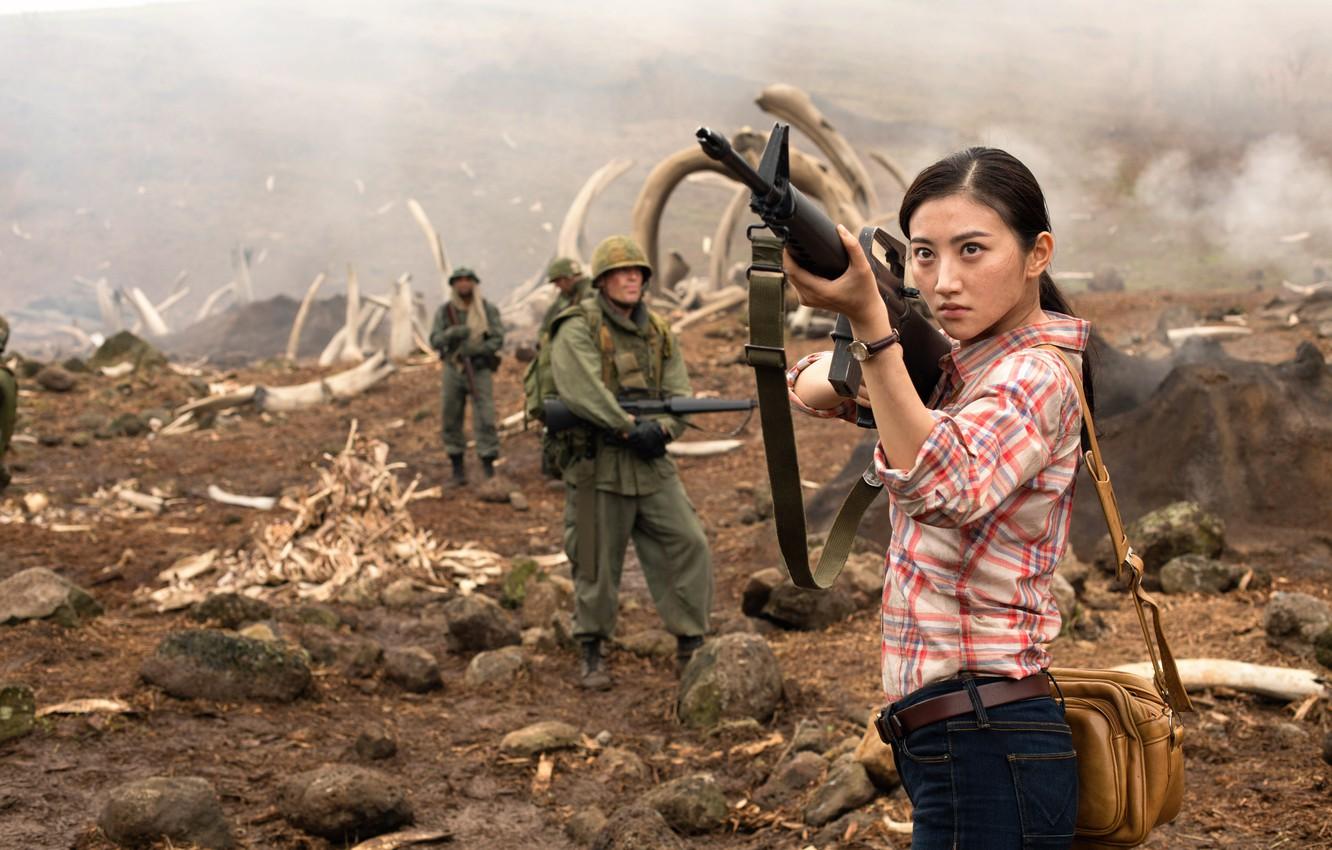 Wallpaper Jing Tian, Kong: skull Island, Jing Tian, Kong