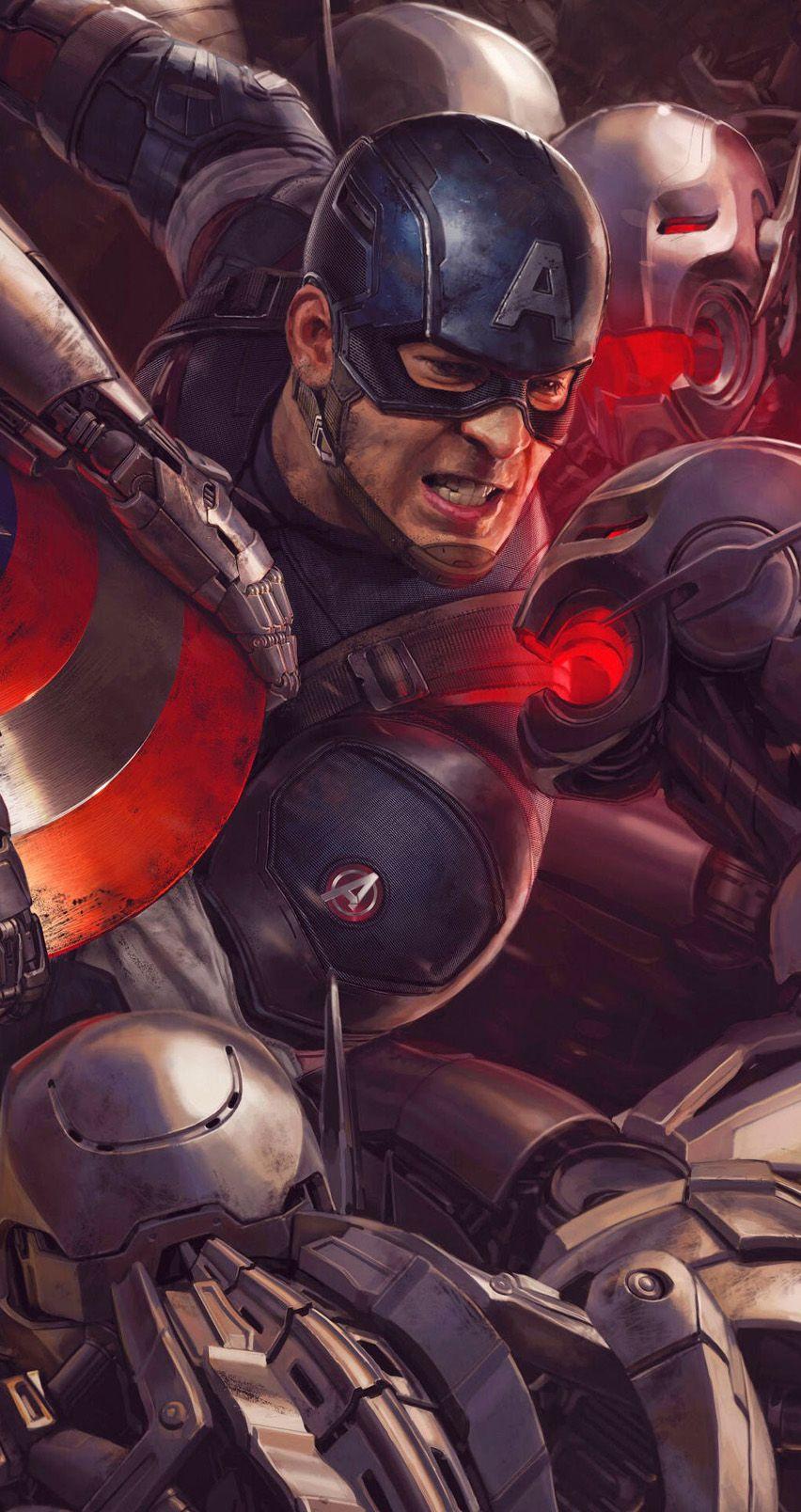 Avengers age of ultron Captain American wallpaper for iPhone