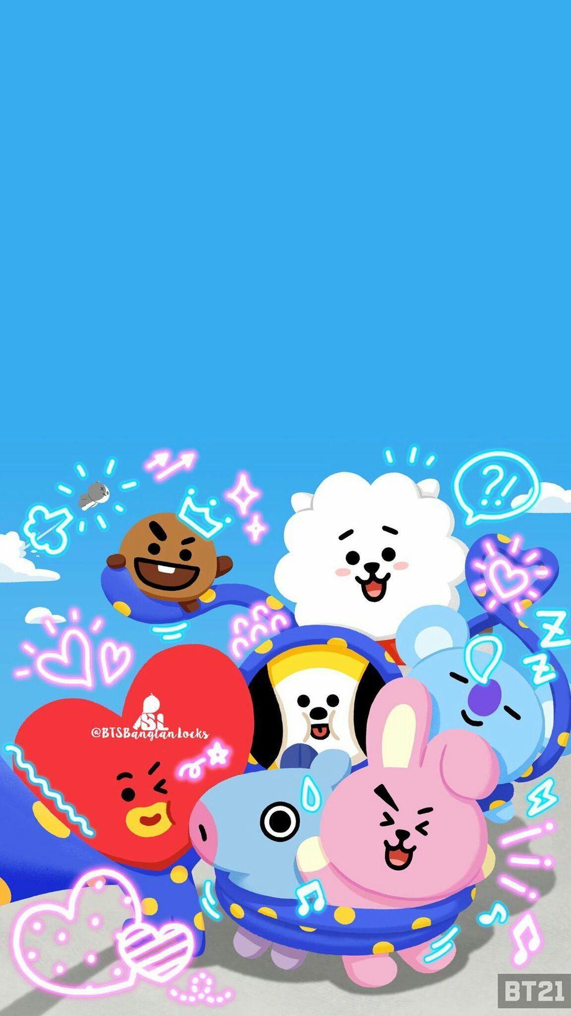 BT21 Christmas Wallpapers Wallpaper Cave