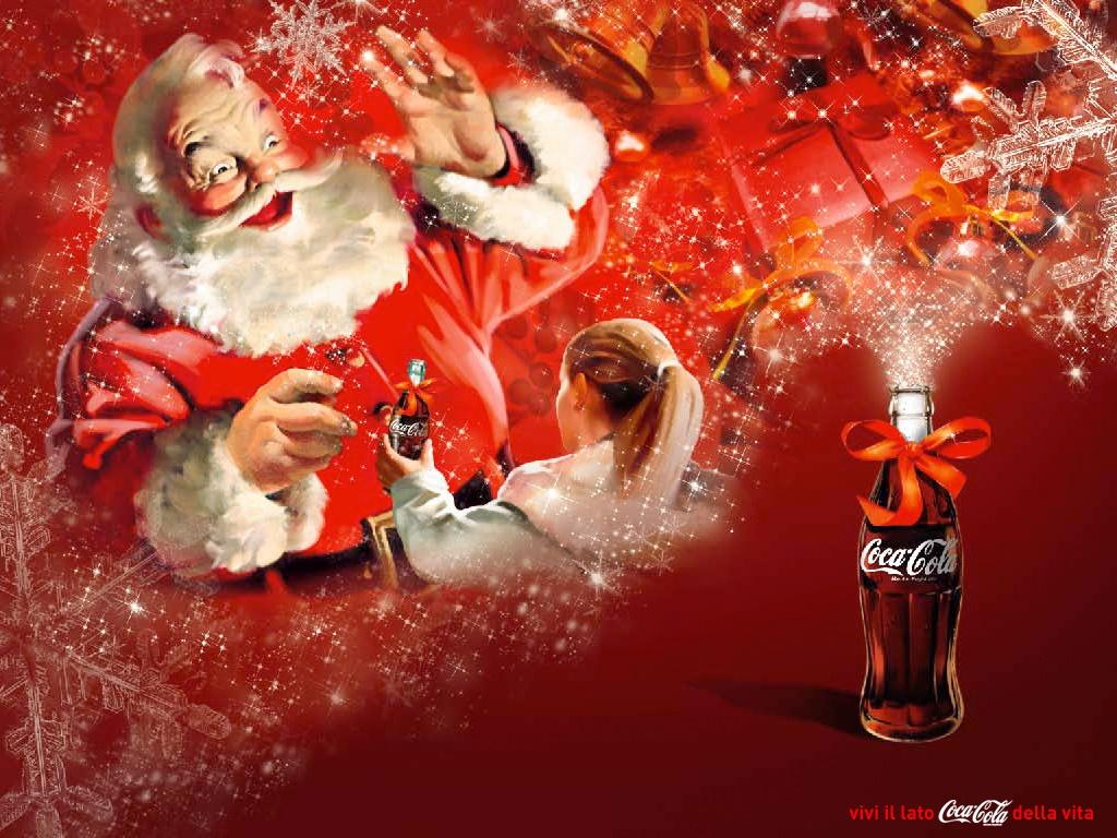 Santa Claus coca cola wallpaper