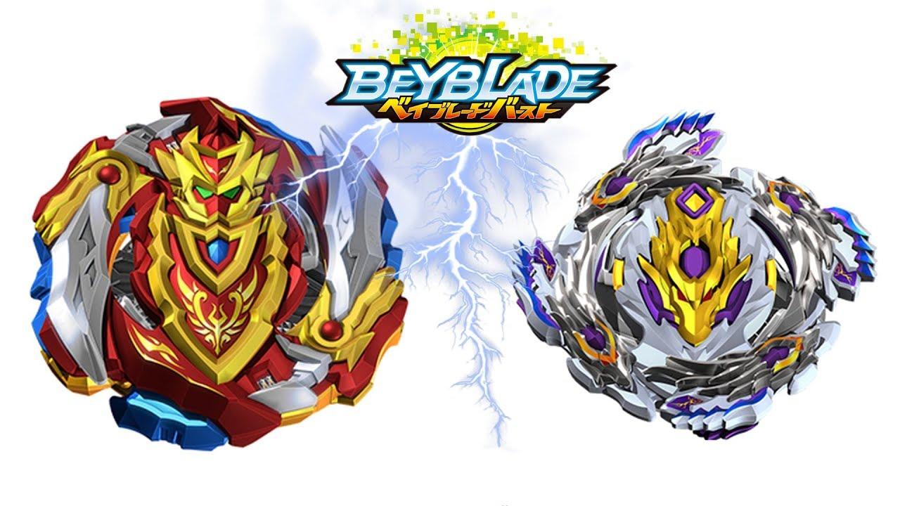 B 129 Vs B 110 Beyblade Burst Turbo Battles Cho Z Achilles Vs Bloody Longinus