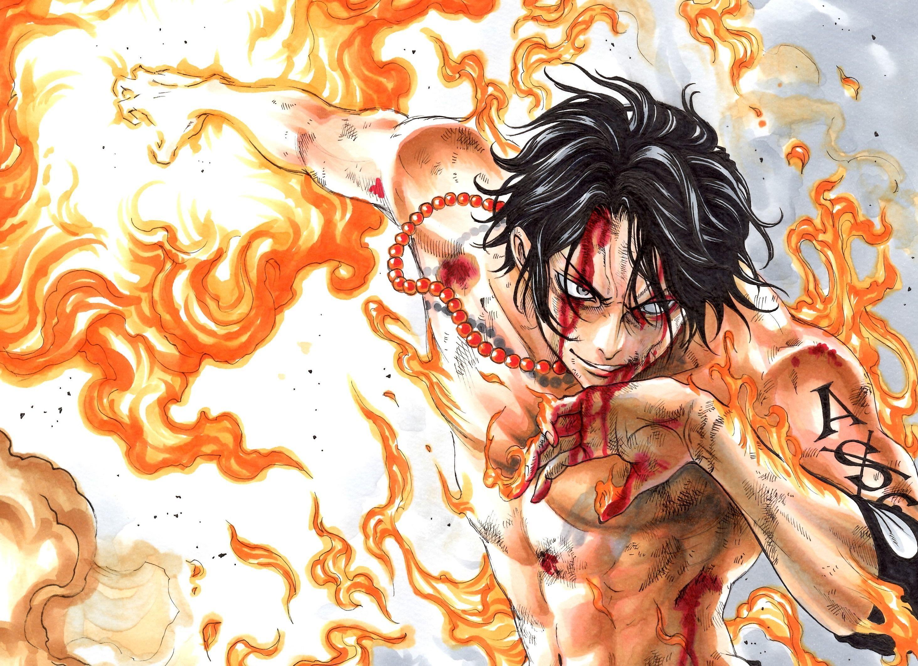 One Piece Ace Wallpaper Free One Piece Ace Background