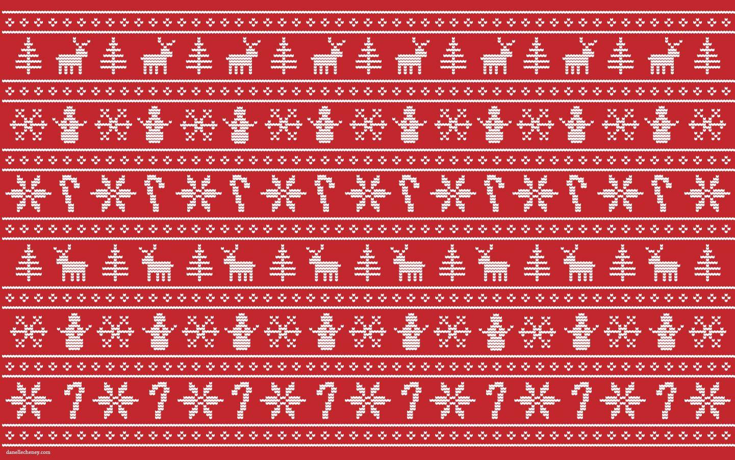 christmas sweater print wallpaper