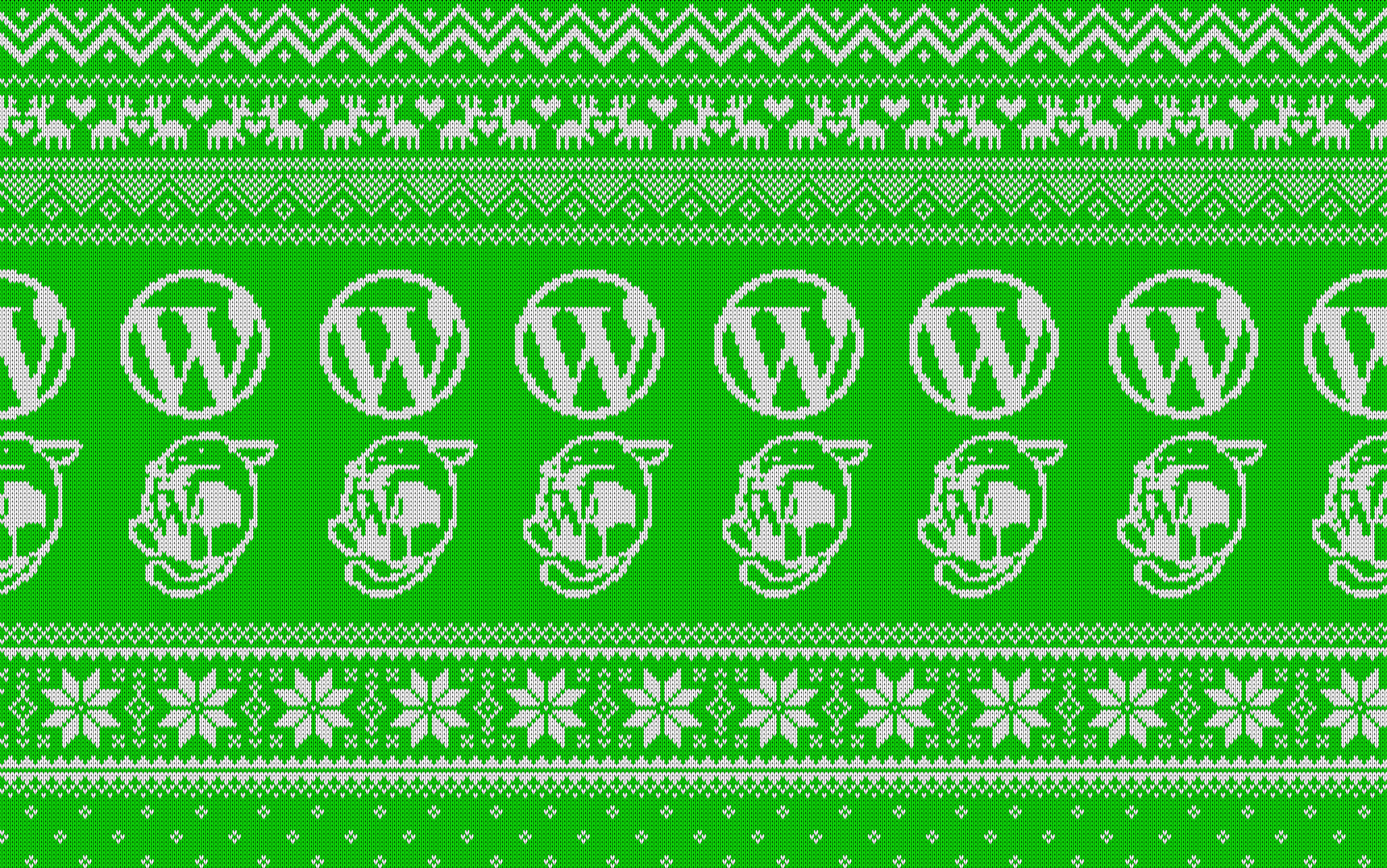 WordPress Ugly Christmas Sweater Wallpaper. @TwisterMc