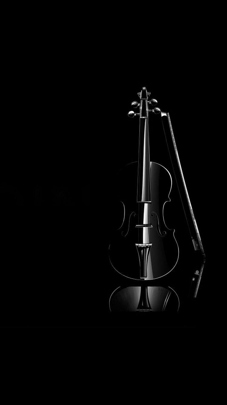MUSIC IPHONE WALLPAPERS FOR THE MUSIC LOVERS. Black violin