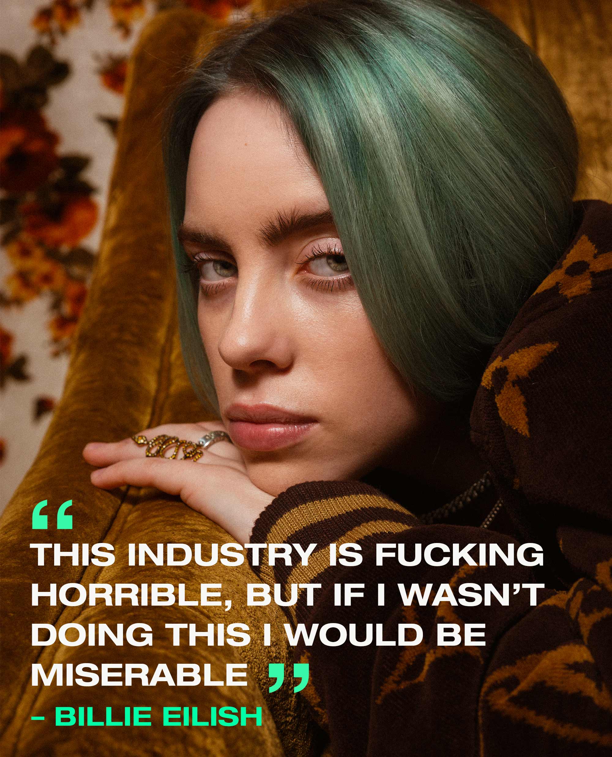 Billie Eilish Iconic Quotes Wallpapers - Wallpaper Cave