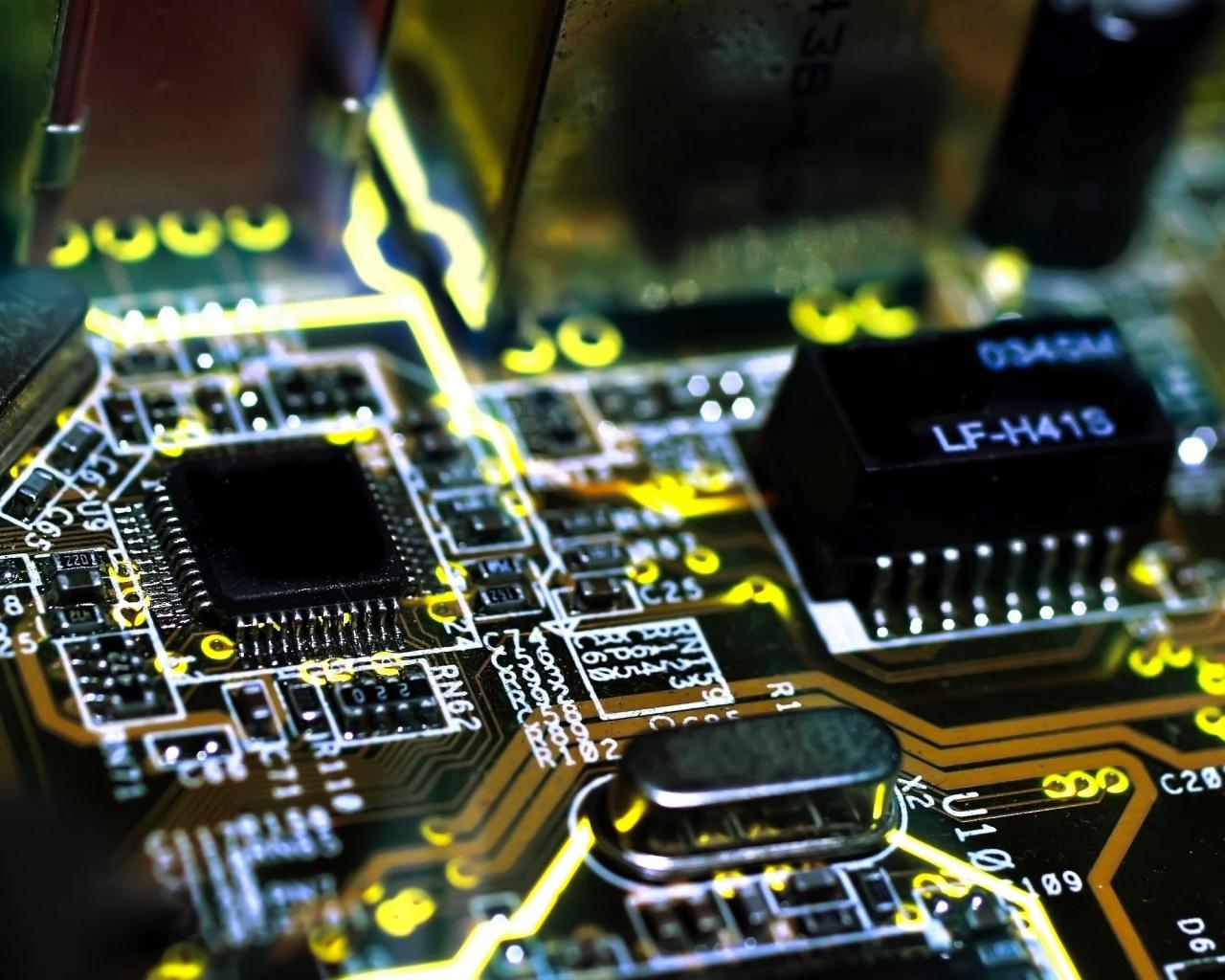 Computer Chip desktop PC and Mac wallpaper