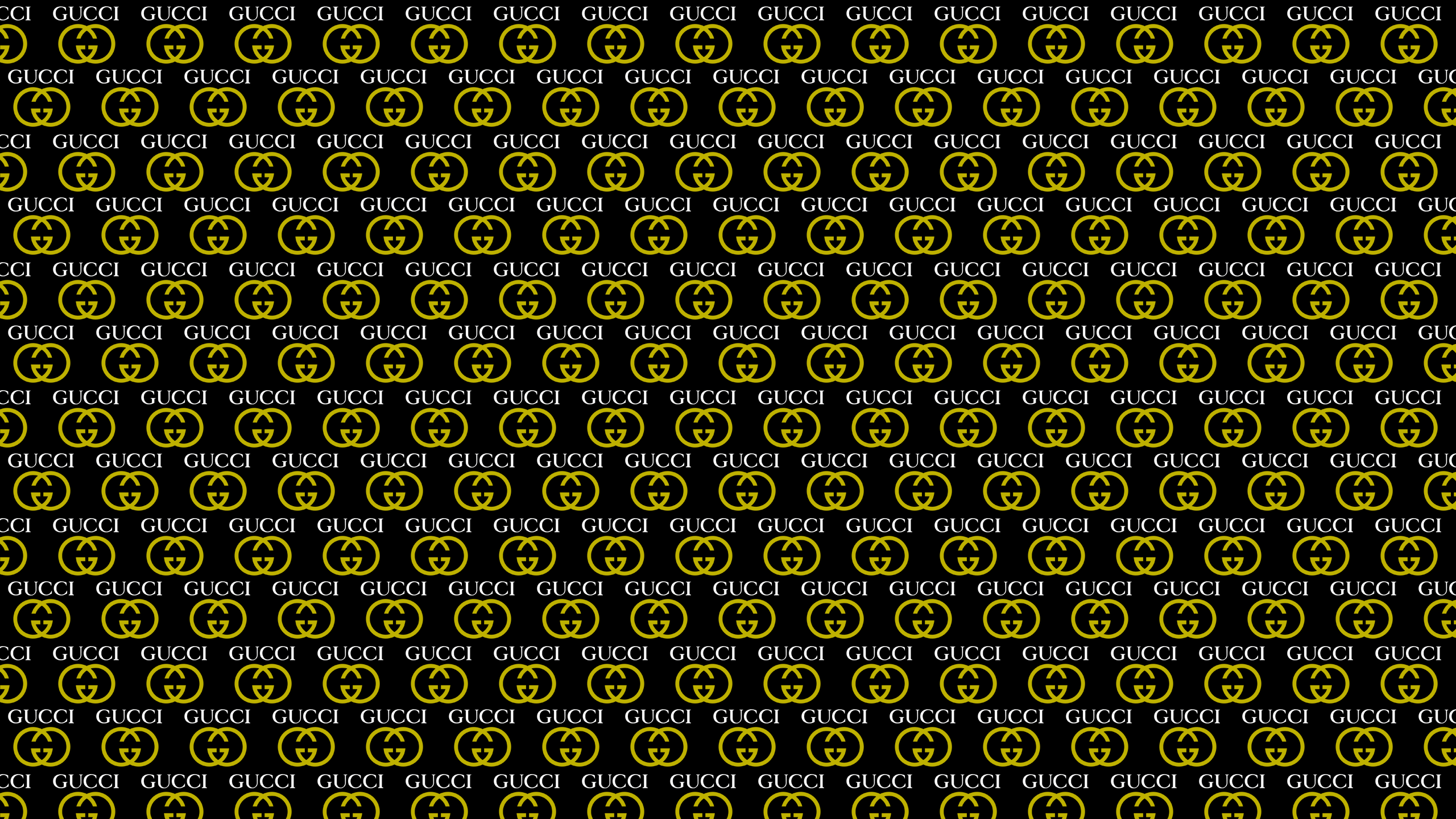 Gold Gucci Desktop Wallpaper