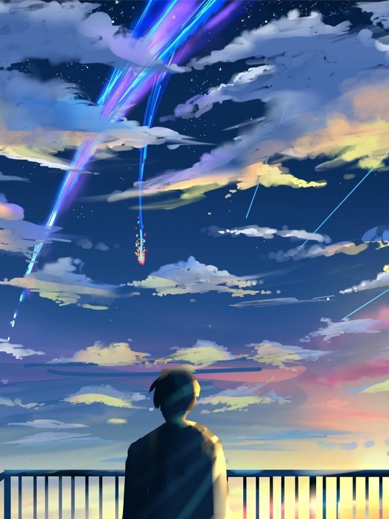 Download 768x1024 Kimi No Na Wa, Taki Tachibana, Scenic