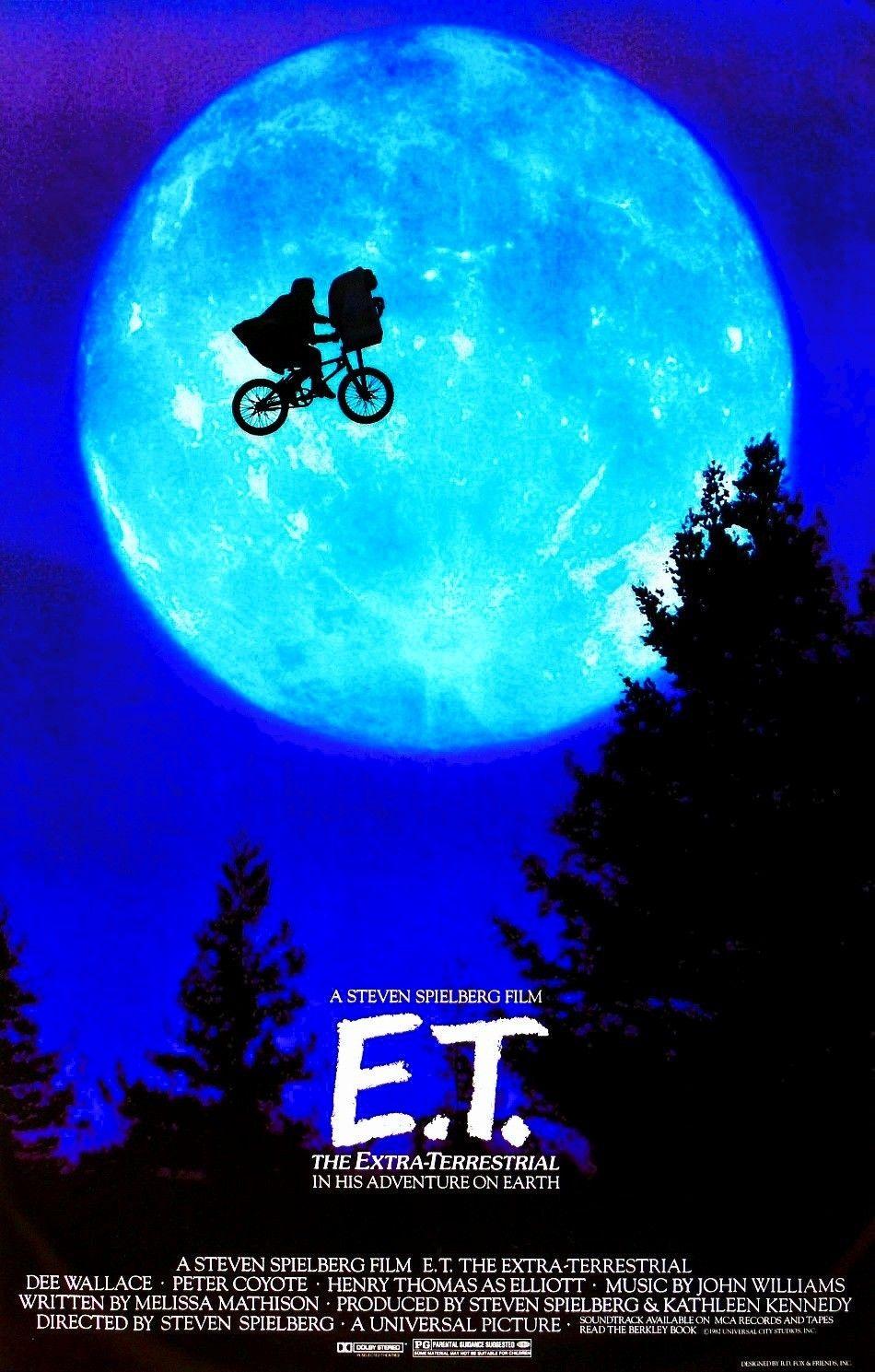 E.T. The Extraterrestrial. Old movie posters, Famous movie