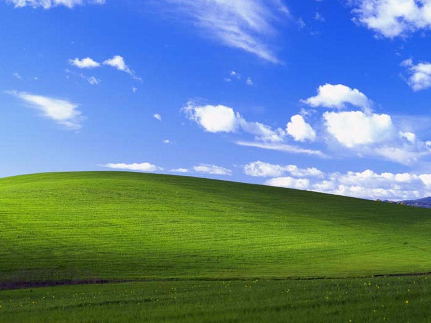 How the rolling hills of 'Bliss' changed desktop background