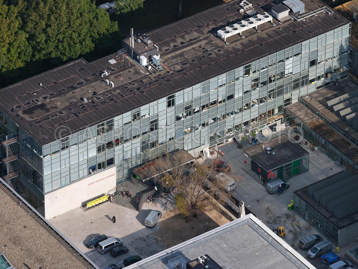 aerial view. Amsterdam, the Gerrit Rietveld