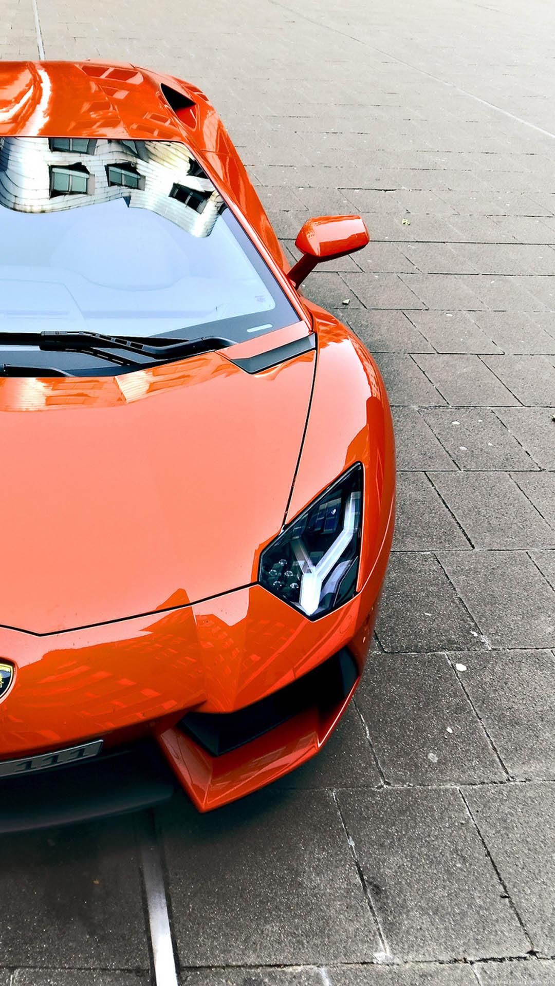 Free download Red Lamborghini Aventador iPhone 6 Plus HD