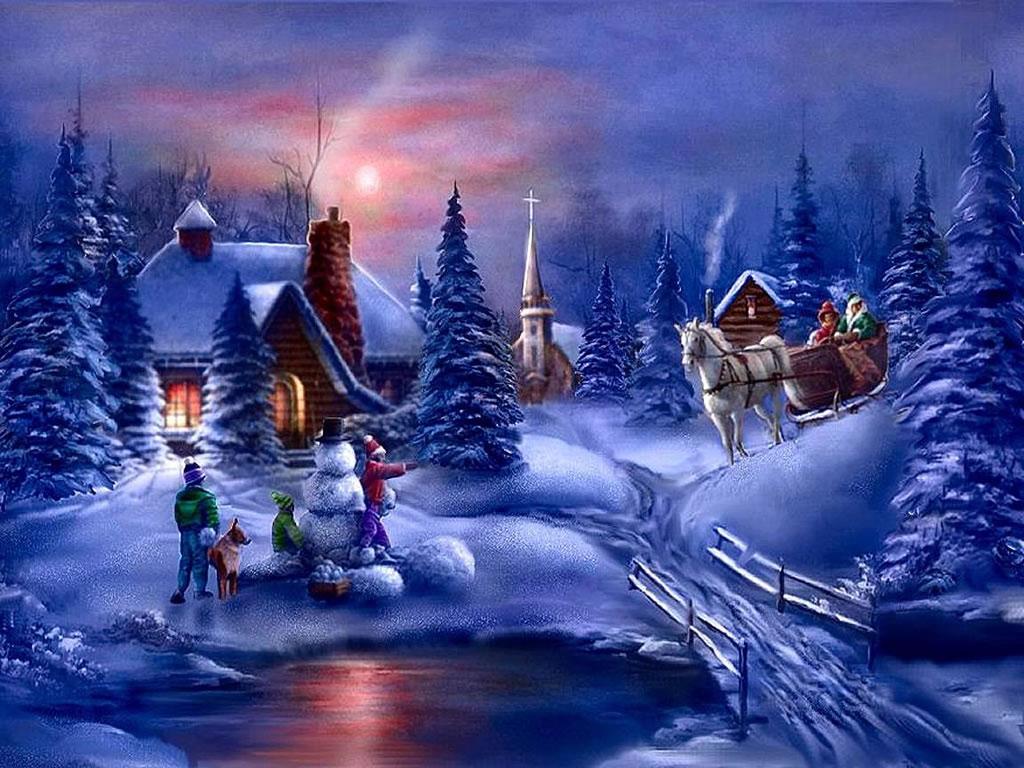 Free download Winter Fun Winter Wonderland Christmas Scene
