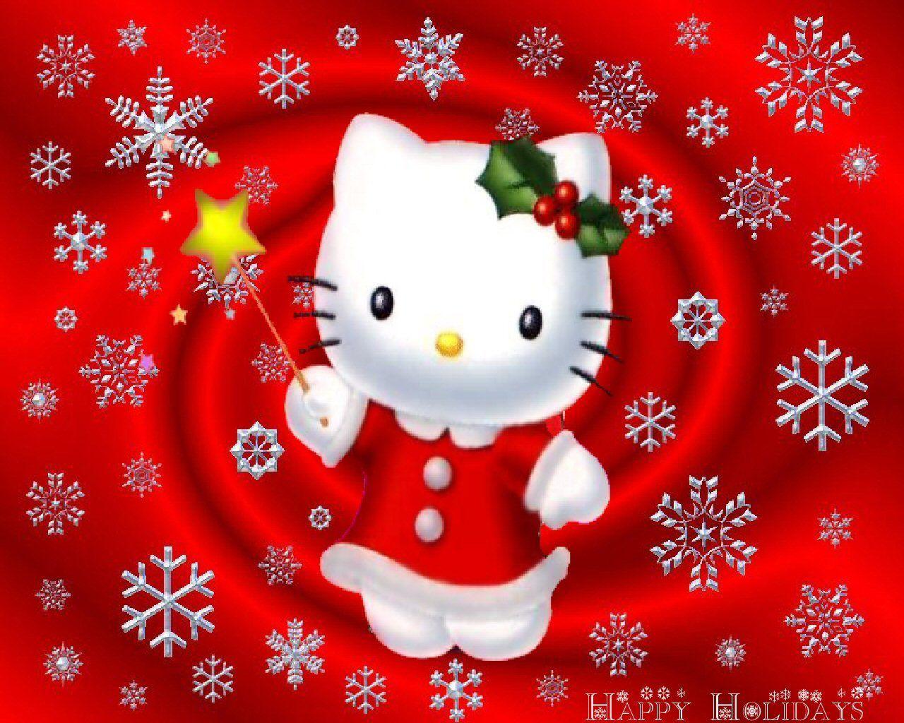 hello kitty christmas macbook wallpaper