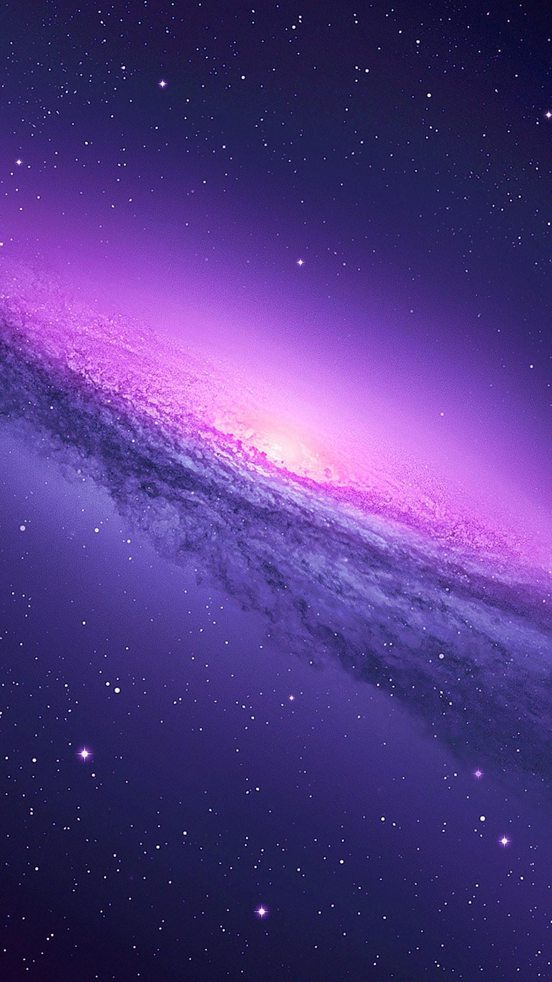 Purple Galaxy iPhone 8 Wallpaper Free Download