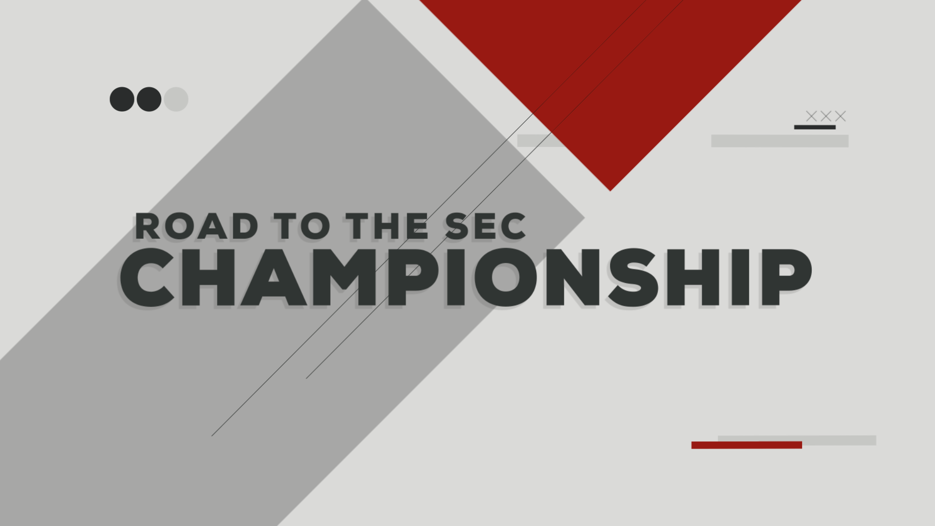 Road To The SEC Championship
