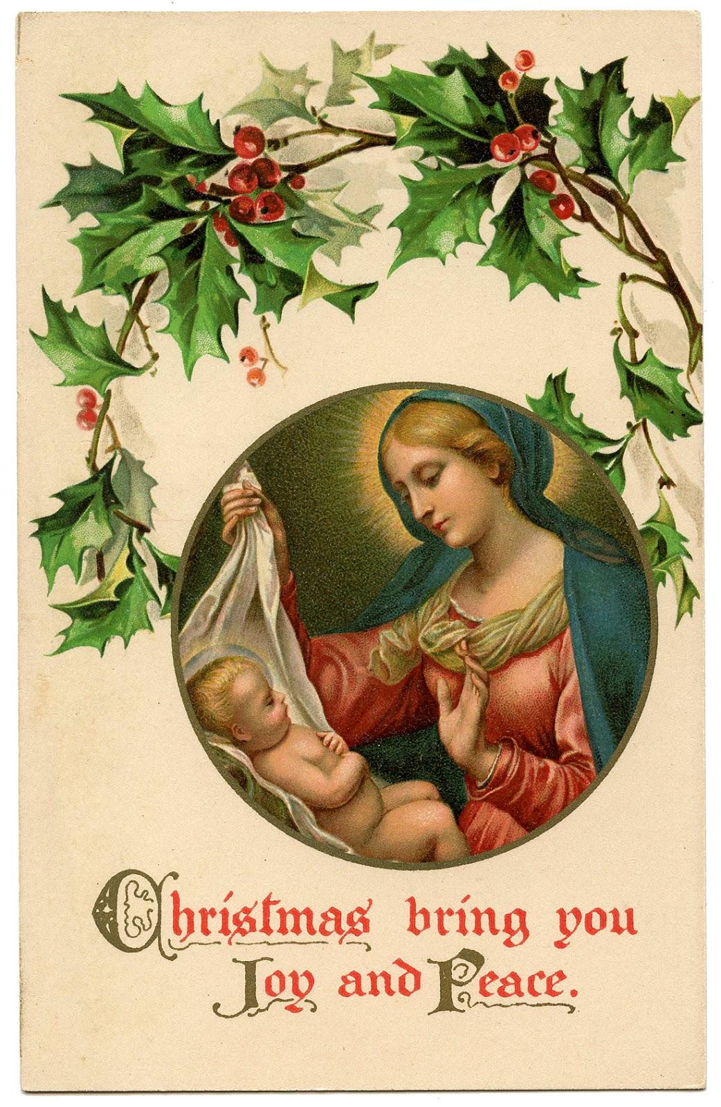 Vintage Madonna with Child Image! Graphics Fairy