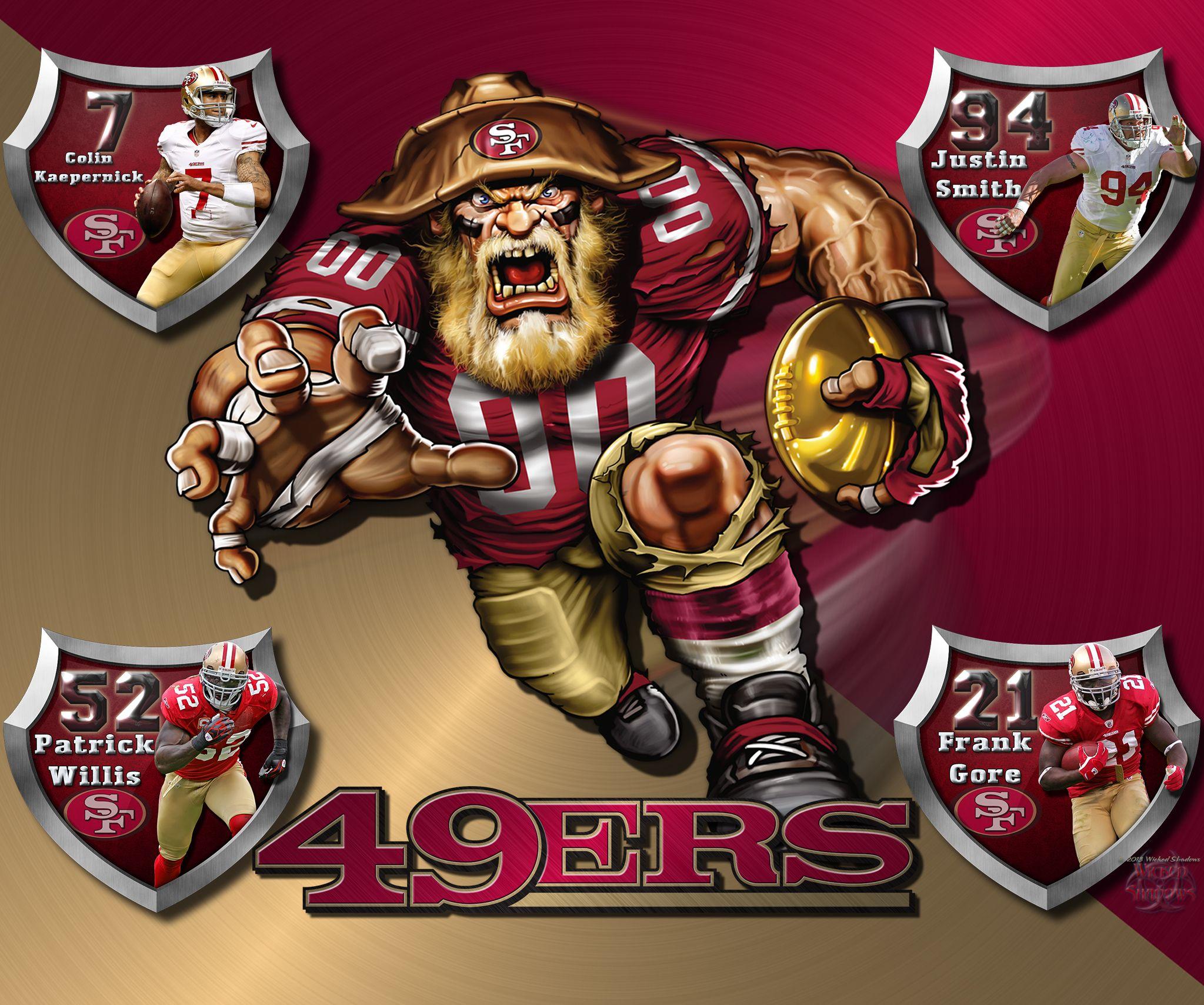 49ers Logo Wallpaperers Crazy Logo Shield Players