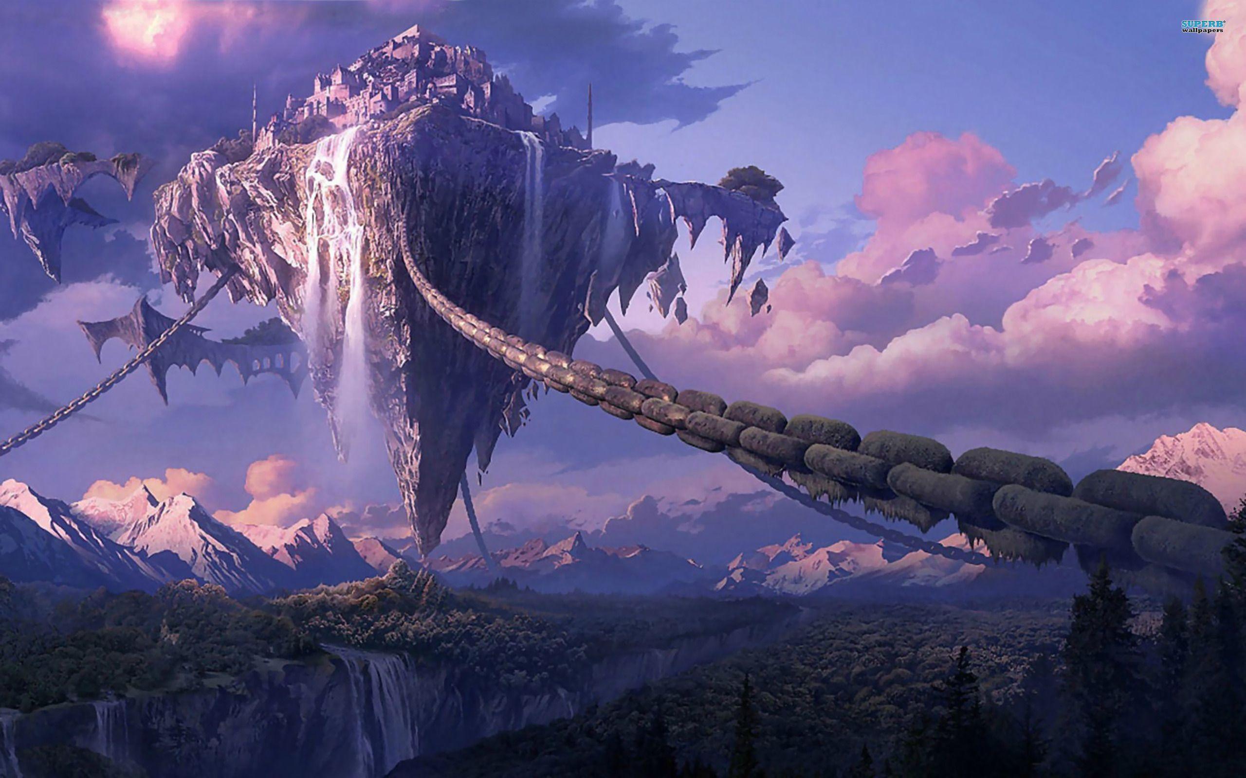 Wings of Fire Skywing Kingdom. Fantasy landscape