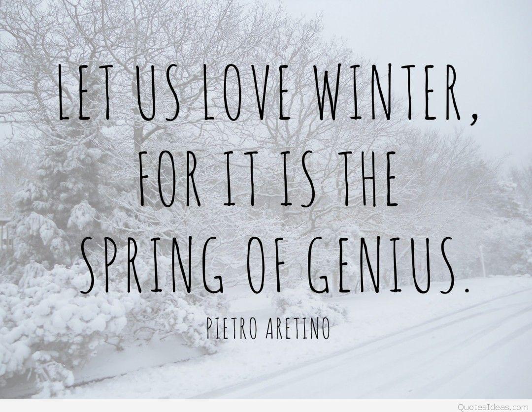 Awesome Winter Poem, sayings & quotes with snow 2016