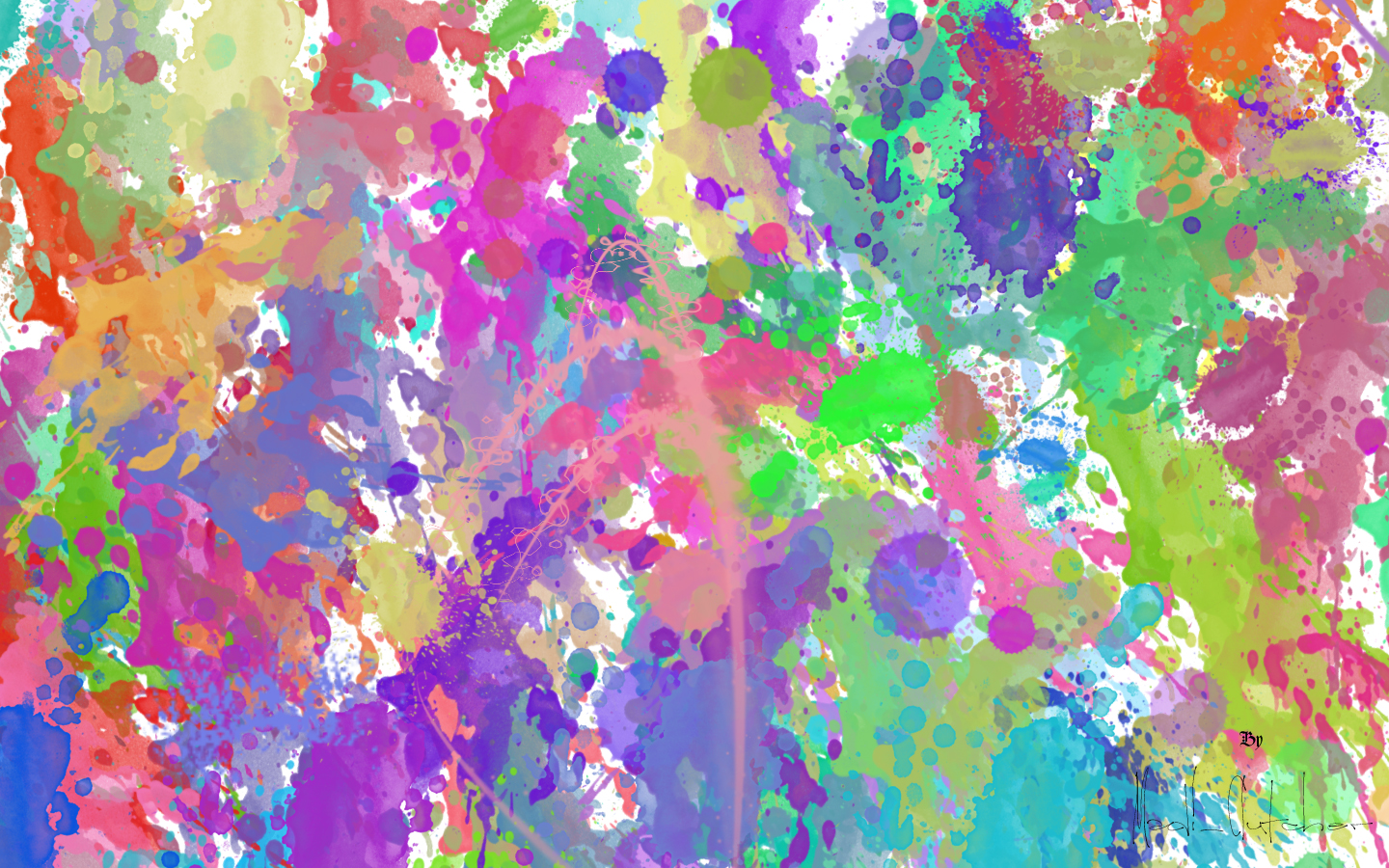Paint Splatter Desktop Background