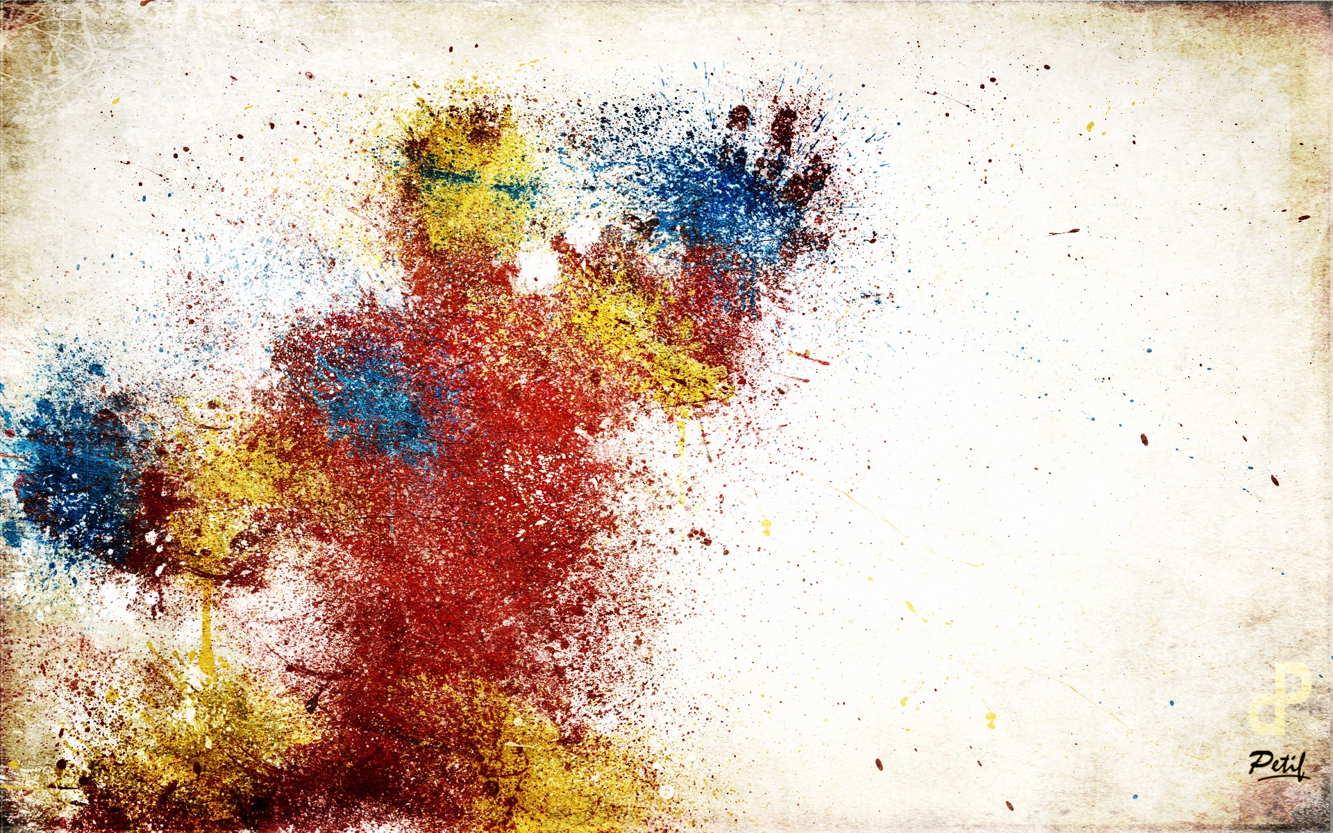 Iron Man, suit, artwork, Marvel Comics, paint splatter