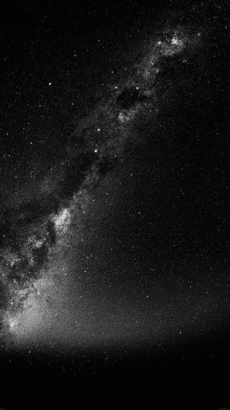 Black and White Space Wallpaper