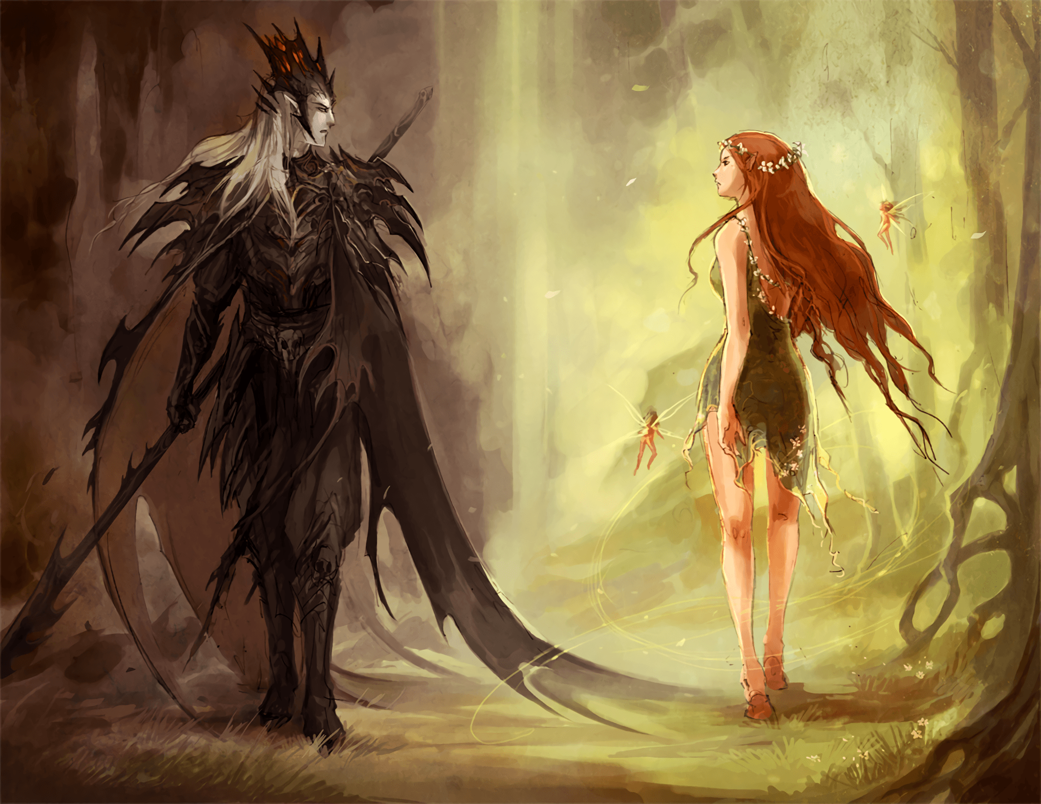 Hades and Persephone HD Wallpaper. Background Image