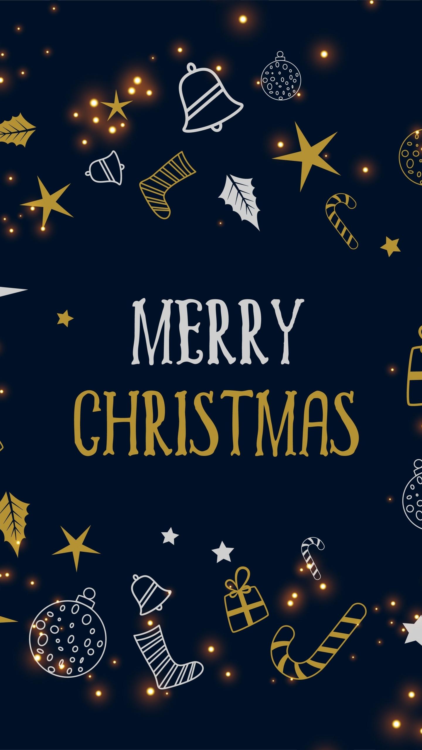 Download 1440x2560 wallpapers 2019 merry christmas, abstract