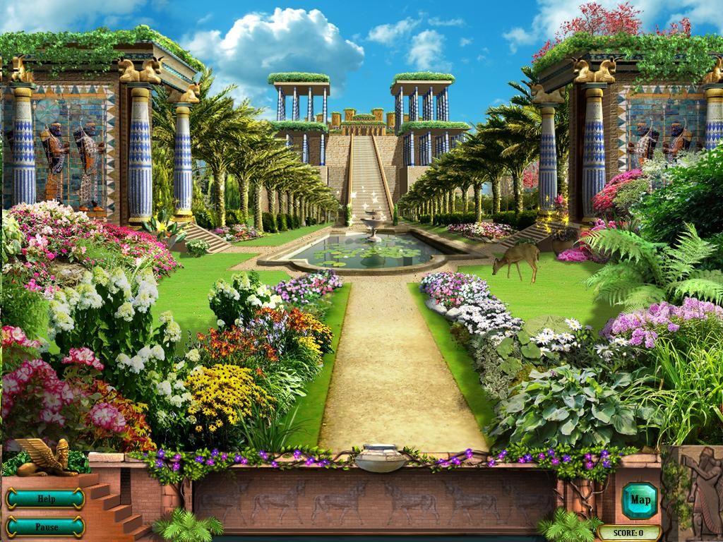 Hanging Gardens Of Babylon Wallpaper. Fantasy