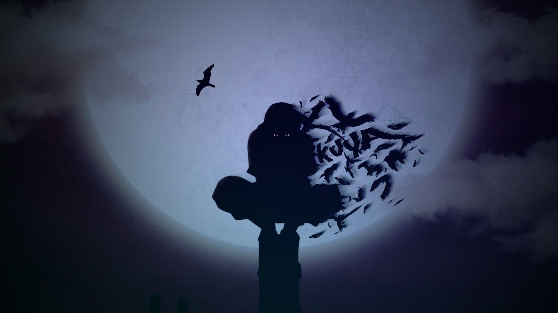 HD itachi at the moon wallpapers  Peakpx