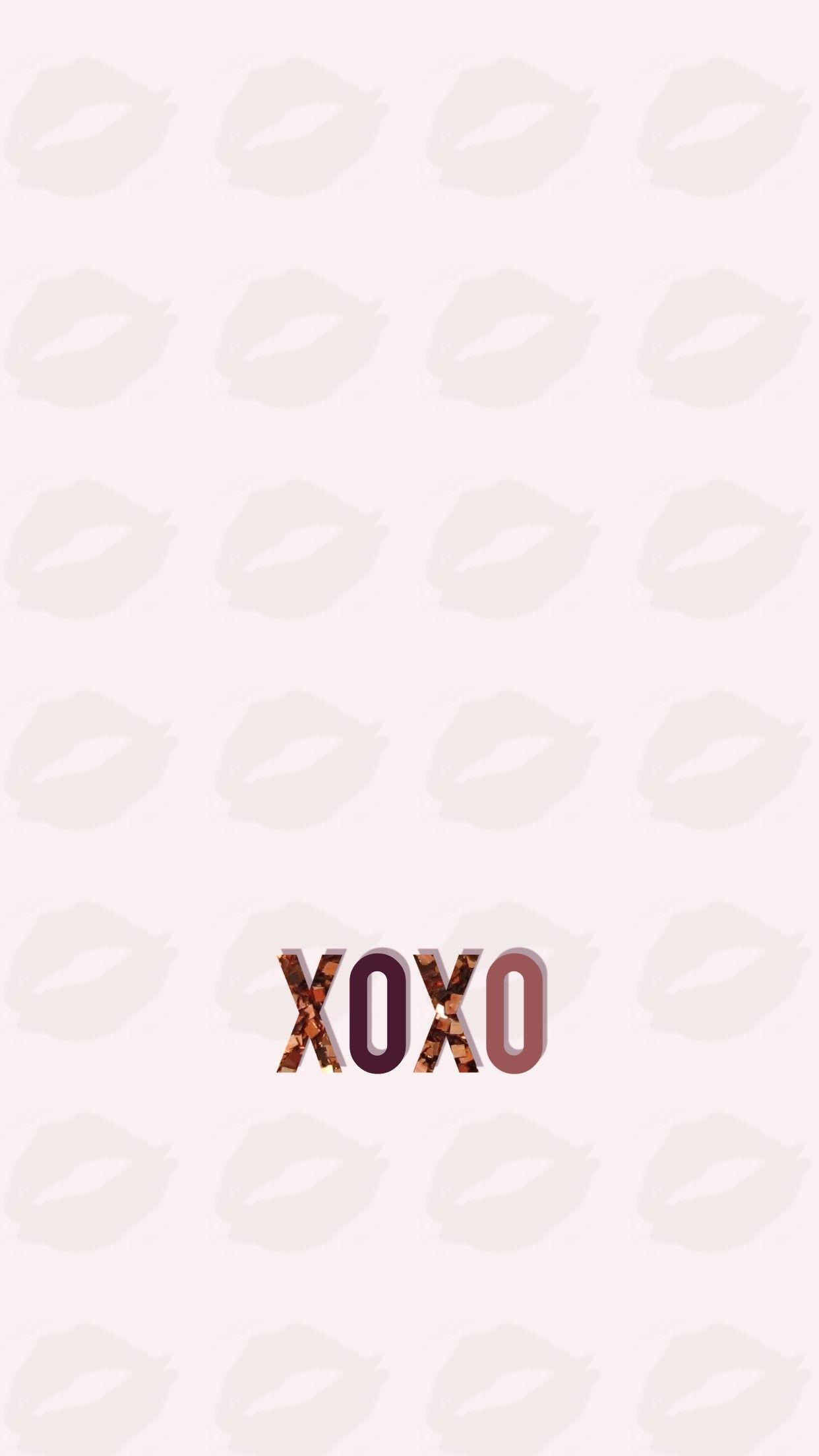 Wallpaper, background, iPhone, Android, HD, Xoxo, lips, kiss
