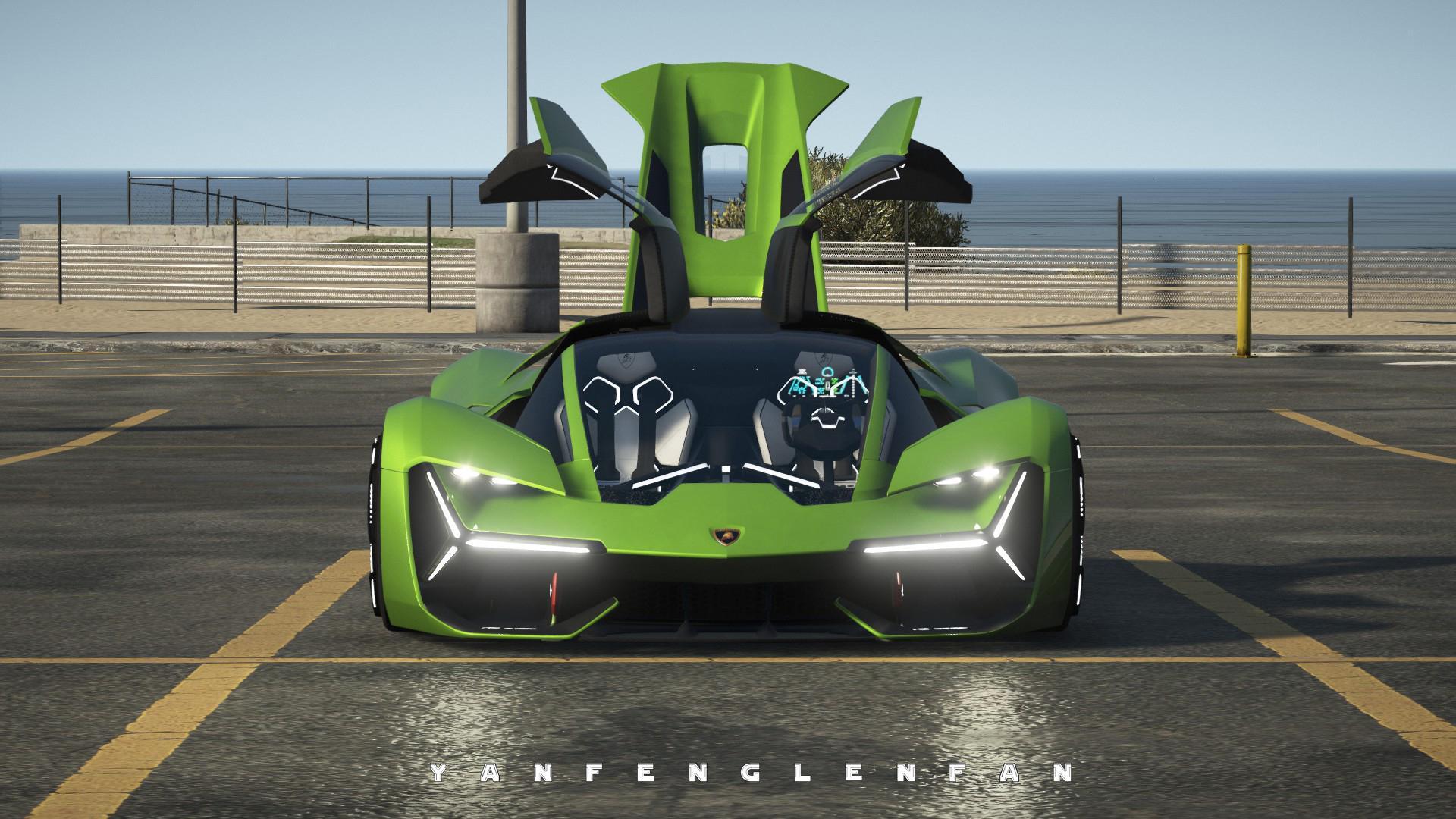 Lamborghini Terzo Millennio Concept Car Add On L