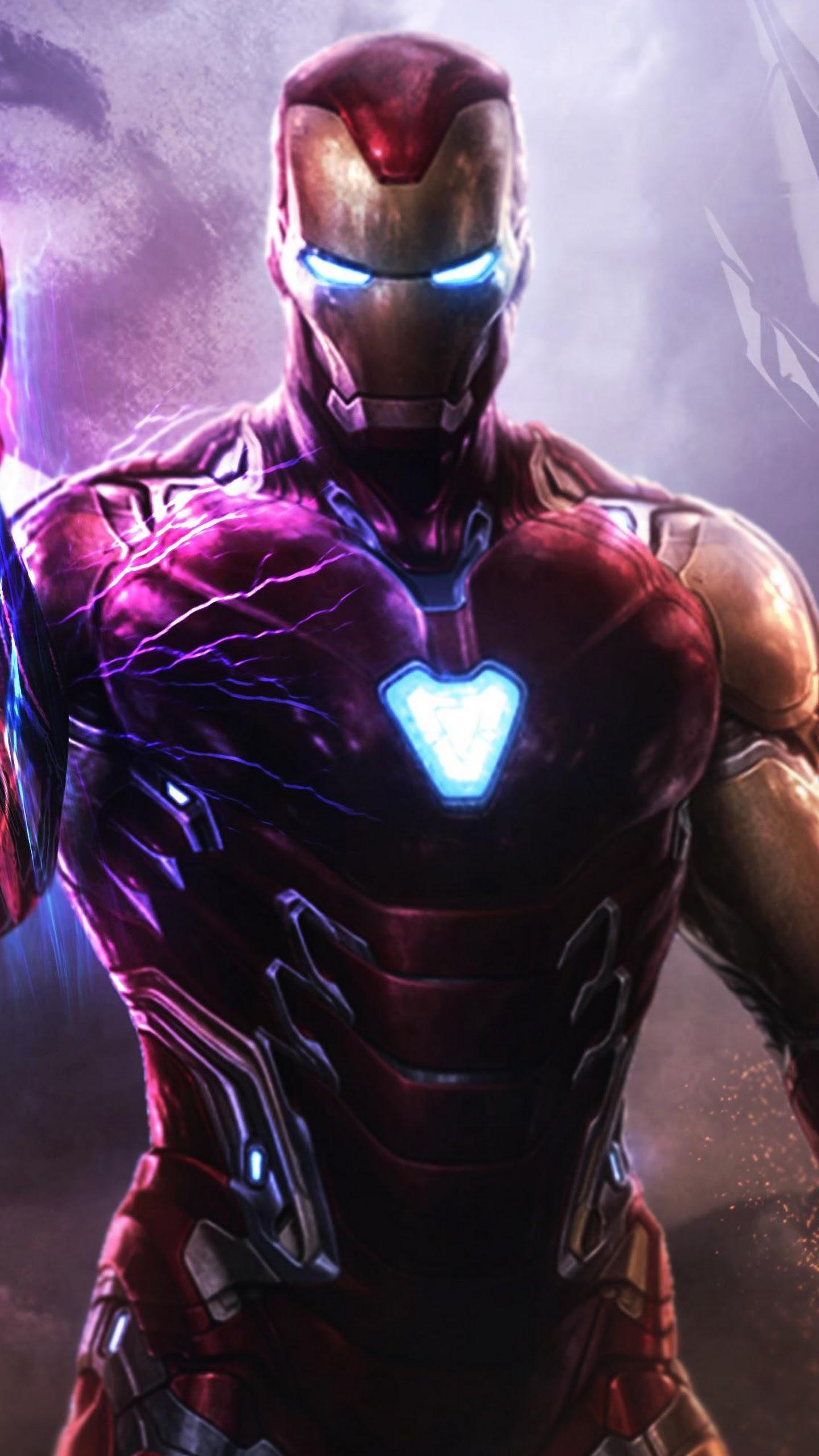 Avengers: Endgame Iron Man Infinity Stones 4K Wallpaper