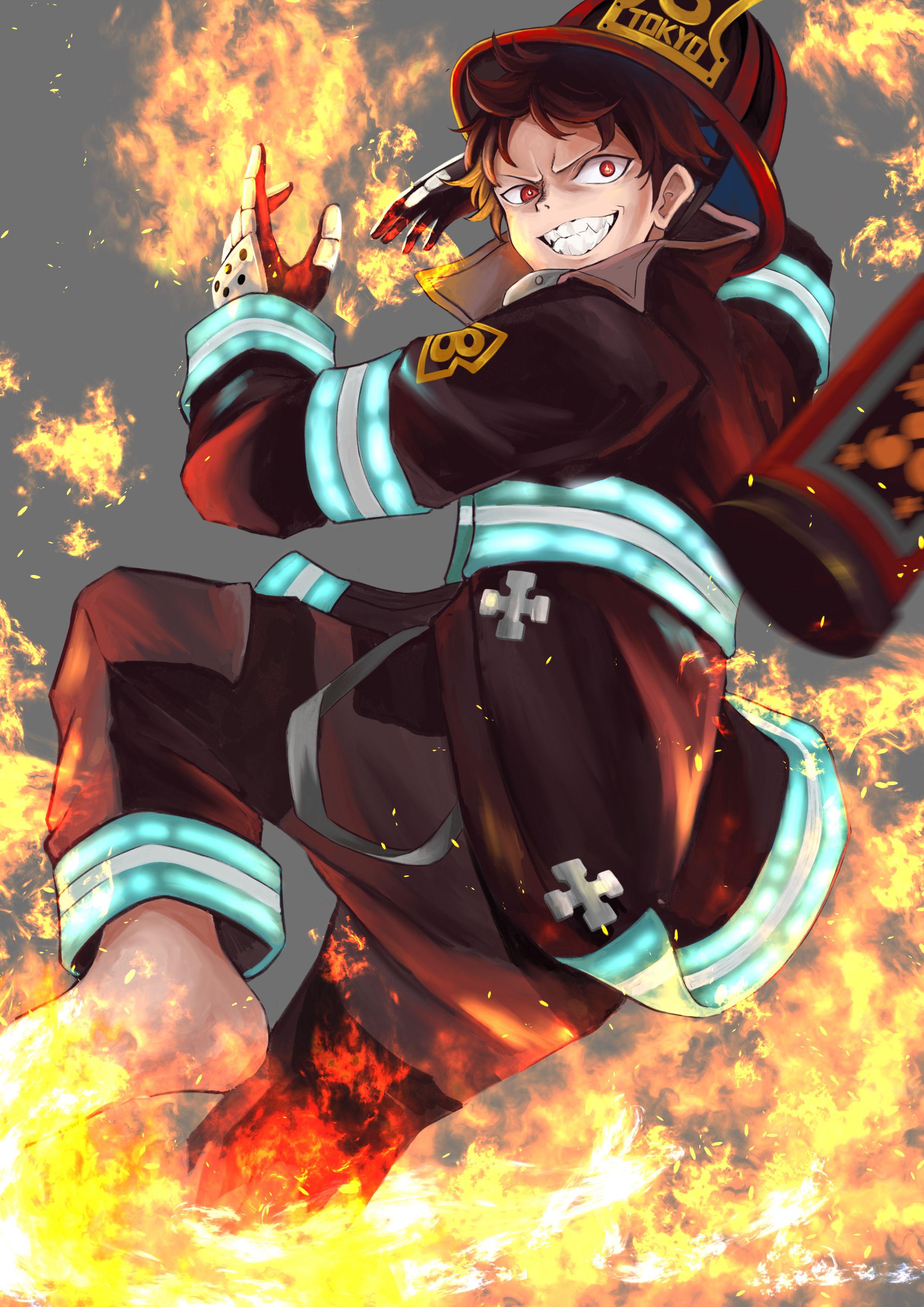 Shinra Flames Fire Force HD 4K Wallpaper #8.474