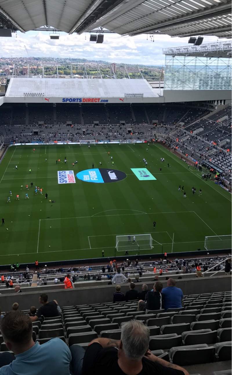 St James' Park, section Leeses Stand Level row V, seat