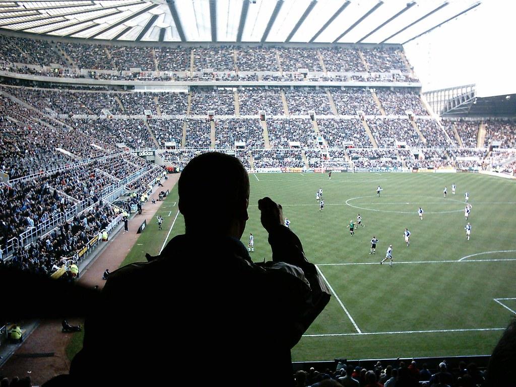 St James' Park, Newcastle. 'Ho'way the Lads!' The view