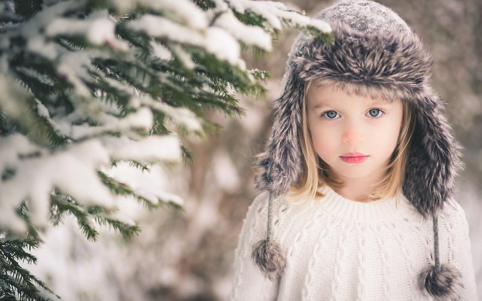 Girl Child Hat Snow Nature Winter HD Wallpaper. Wallpaper